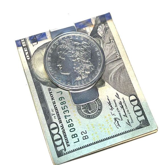 Tiffany & Co Estate 1887 E. Pluribus Unum Makers Money Clip Silver TIF734 - Picture 5 of 9